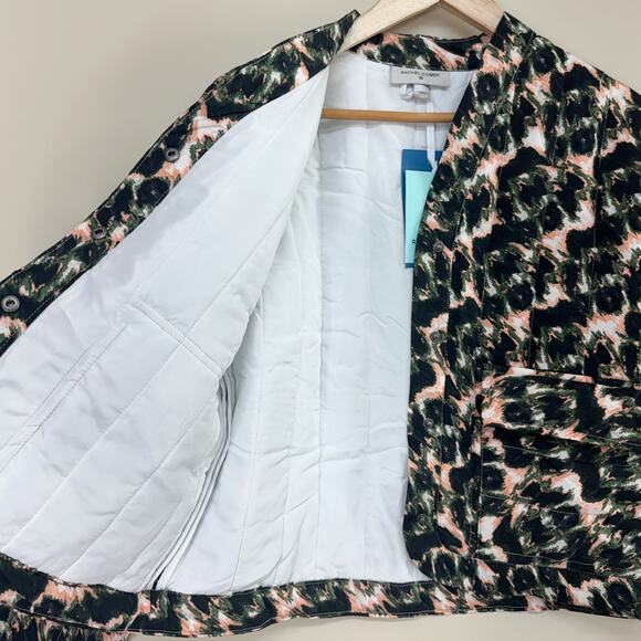 RACHEL COMEY‎ x TARGET Animal Print Cropped Quilted Jacket Black NWT Women's XXS - Picture 8 of 11